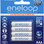 Panasonic Eneloop Aaa 800mah Rechargeable Batteries 4 Pack | 77-BK-4MCCE/4BA