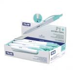 Milan P1 Antibacterial Ballpoint Pens Blue Ink Display 25 Pieces | 61-214244