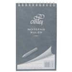 Croxley Notebook Compact Top Opening 100x165mm Grey Cover 50 Leaf | 61-100259
