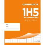 Warwick Exercise Book 1h5 36 Leaf With Margin Quad 10mm 255x205mm | 61-113508