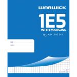 Warwick Exercise Book 1e5 36 Leaf With Margin Quad 7mm 255x205mm | 61-113512