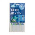 Spencil Write And Stick On Name Labels 40pk Blue | 61-113725