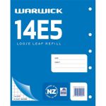 Warwick Refill 14e5 Loose Leaf 40 Leaf 7mm Quad 255x205mm | 61-115725