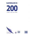 Warwick Pad A4 Value 200 Leaf Ruled 7mm | 61-115855