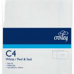 Croxley Envelope C4 Peel And Seal Wallet Flap 25 Pack | 61-133110