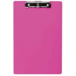 Fm Clipboard Neon Pink Foolscap Transparent Plastic | 61-174314