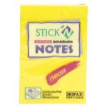 Stick\'n Note 76x50mm 100 Sheet Neon Lemon | 61-200907