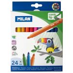 Milan Markers Conic Tip Pack 24 Assorted Colours | 61-214182