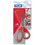Milan Office Scissors Grey On Red 190mm 7.5 Inch | 61-214211