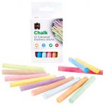 Ec Dustless Chalk Coloured 12 Pack | 61-227469