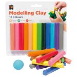 Ec Rainbow Modelling Clay Assorted Pack 12 | 61-227583
