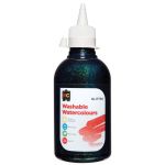 Ec Paint Washable Watercolours Glitter 250ml Black | 61-227808