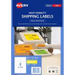 Avery Shipping Label L7165fy Fluoro Yellow 99.1x67.7mm 8up 25 Sheets | 61-231450