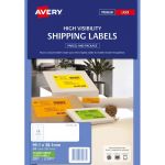 Avery Shipping Label L7163fg Fl Green Laser 99.1x38.1mm 14up 25 Sheets | 61-231476