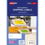 Avery Shipping Label L7163fp Flo Pink Laser 99.1x38.1mm 14up 25 Sheets | 61-231478