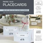 Avery Placecards 85x50mm Folded 4up 10 Sheets Inkjet Laser | 61-231803