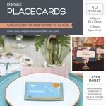 Avery Placecards 85x54mm 8up 5 Sheets Inkjet Laser | 61-231804