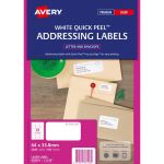 Avery Label L7159-100 Quick Peel 64x33.8mm 24up 100 Sheets | 61-238022