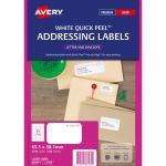 Avery Label L7160-100 Quick Peel 63.5x38.1mm 21up 100 Sheets | 61-238023