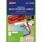 Avery Label L7656 Matt White 46x11.1mm 84up 25 Sheets | 61-238048