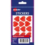 Avery Label Hearts Red Medium 30 Pack | 61-238142