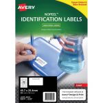 Avery No Peel Label L6145 White 40up 10 Sheets Laser 45.7x25.4mm | 61-238161