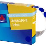 Avery Label Dispenser Dmc14b Blue Round 14mm 1050 Pack | 61-238255