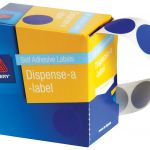 Avery Label Dispenser Dmc24b Blue Round 24mm 500 Pack | 61-238265