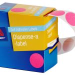 Avery Label Dispenser Dmc24p Pink Round 24mm 500 Pack | 61-238269