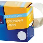 Avery Label Dispenser Dmc24w White Round 24mm 550 Pack | 61-238271