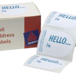Avery Label Dispenser Dmo5843he Hello I\'m 58x43mm 100 Pack | 61-238318