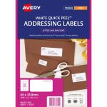 Avery Label J8159-50 Inkjet 24up 50 Sheets 64x33mm | 61-238375