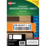 Avery Triplebond Label L6141 White Laser 63.5x33.9mm 24up 10 Sheets | 61-238393