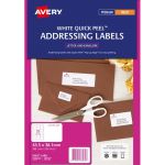 Avery Label J8160-25 Inkjet 21up 25 Sheets 63x38mm | 61-238430
