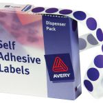 Avery Label Dispenser Dmc14pu Purple Round 14mm 1050 Pack | 61-238751