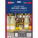 Avery Arched Textured Labels L7118 White 10 Sheets 9up | 61-239519