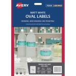 Avery Label L7101rev Oval White 18up 10 Sheets 63x42mm | 61-239557