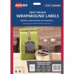 Avery Label L7145 Wrapround Kraft 190x16mm 12up 15 Sheets | 61-239563