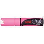 Uni Chalk Marker 8.0mm Chisel Tip Fluoro Pink Pwe-8k | 61-249078