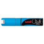 Uni Chalk Marker 8.0mm Chisel Tip Light Blue Pwe-8k | 61-249079