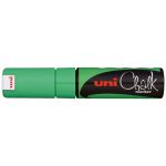 Uni Chalk Marker 8.0mm Chisel Tip Fluoro Green Pwe-8k | 61-249080