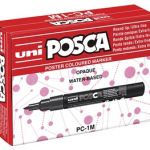 Uni Posca Marker 0.7mm Ultra-fine Round Tip Asstd Pack 12 Pc-1m | 61-249256