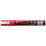 Uni Chalk Marker 1.8-2.5mm Bullet Tip Red Pwe-5m | 61-249286