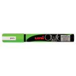 Uni Chalk Marker 1.8-2.5mm Bullet Tip Fluoro Green Pwe-5m | 61-249287