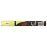 Uni Chalk Marker 1.8-2.5mm Bullet Tip Fluoro Yellow Pwe-5m | 61-249288