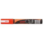 Uni Chalk Marker 1.8-2.5mm Bullet Tip Fluoro Orange Pwe-5m | 61-249289