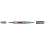 Uni Prockey Marker Dual Tip 0.4/0.9mm Grey Pm-120 | 61-249568