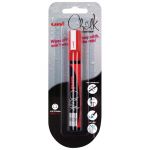 Uni Chalk Marker 1.8-2.5mm Bullet Hangsell Red Pwe-5m | 61-249748