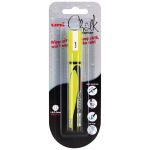 Uni Chalk Marker 1.8-2.5mm Bullet Hangsell Fluoro Yellow Pwe-5m | 61-249750