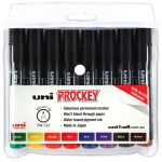Uni Prockey Marker 1.2mm Bullet Tip 8 Pack Assted Pm-122 | 61-249814